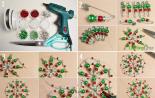 DIY beaded Christmas tree - step-by-step instructions