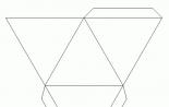 Coloring pages geometric shapes made of paper to download and print for free